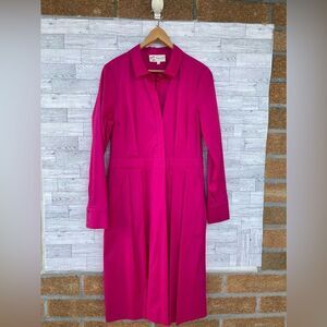 Maison common hot pink shirt wrap dress size 38/6